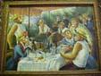 unknow artist Dressed Monkey Renoir's Painting, -- Monkies' Lunch On Boat Spain oil painting art